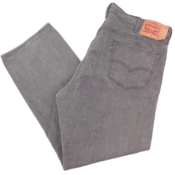 Levi's Original 501 Men's Jeans Black White Button Fly - Sz 46x32 (Meas 44x32) - Picture 10 of 10